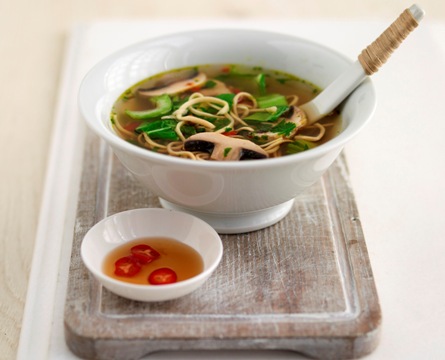 Chinese Pak Choi & Noodles Soup